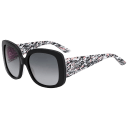 Style: Lady, Frame: White & Black, Lenses: Grey