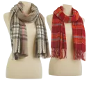 Taupe/Black/Pink Plaid or Orange Plaid