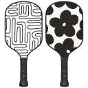 White/Black Pipe Pattern & White/Black Floral