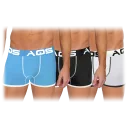 Light Blue/Black/White