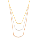 Yellow White and Rose Gold