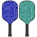 White/Blue Pipe Pattern & White/Green Pipe Pattern