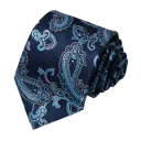 Midnight Blue / Aqua Paisley