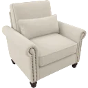 Cream Herringbone Fabric
