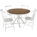Burnished Medium Brown/White Paint