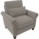 Beige Herringbone Fabric