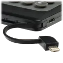 Built-in 2-in-1 Lightning (Apple) / Micro-USB Charging Cable
