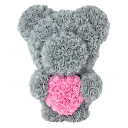 Grey w/ Pink Heart