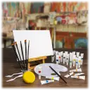 Easel not included