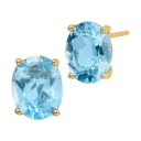 Blue Topaz - 18k Gold Plated