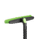 Swivel brush head clears snow from any angle