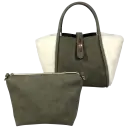 Khaki on White