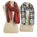 Multi Red Plaid and Silver