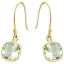 Green Amethyst with 18K Gold Vermeil