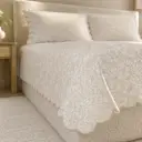 Classic Scalloped Border Enhances the Bed with Sophisticated Style
