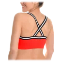 Striped Racerback Bralette - Red