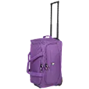 Telescoping handle and smooth-rolling wheels make travel effortless.