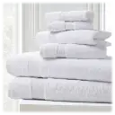 600 GSM construction ensures superior absorbency & quick drying (White)