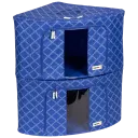 Navy Trellis