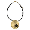 Black Pearl on 18K Yellow Gold Setting