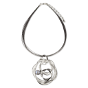 Silver-Gray Pearl with White Gold Setting