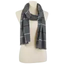 Cashmink Scarf Grey Plaid