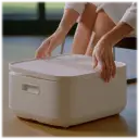 2-in-1 tray and lid stores tools and keeps out dust and debris