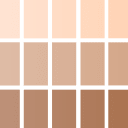 Skin Tone Chart: Suitable for all fair to warm tan skin tones