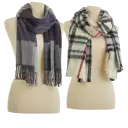 Purple/Grey Plaid or Ivory/Black/Red Plaid