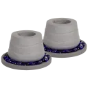 Squared Flower - Dark Gray Base