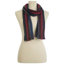Wool Scarf  Blue Multi Stripe