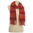 Rectangular Blanket Wrap Scarf Orange Plaid