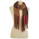 Rectangular Blanket Wrap Scarf Red