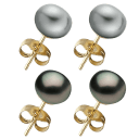 Silver/Gray on Yellow Gold + Black on Yellow Gold