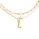 Both not Included. But can combined with the Pearl and Link Chain Initial Necklace
