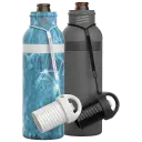 Aqua Blue & Charcoal