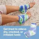 Wear these socks overnight for smoother, softer heels in the morning