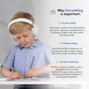 Screen-free entertainment for stories, learning, or relaxing