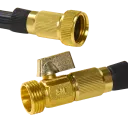 Solid brass fittings for reliability and durability