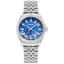 Silver / Blue