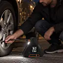Built-In LED Light Helps You Handle Low Tire Pressure After Dark
