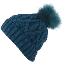 With Poms in Navy