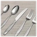 Mikasa 20-Piece Lunea Frost Stainless Steel Flatware Set