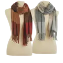 Red/Orange Plaid or Ivory Neutral Plaid
