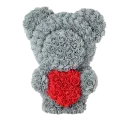 Grey w/ Red Heart