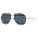 Style: Split, Frame: Gold, Lenses: Blue