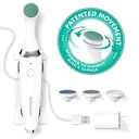 Four interchangeable discs let you shape, smooth, buff, and shine.