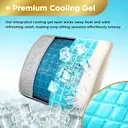 Built-in cooling gel helps dissipate heat for lasting comfort.
