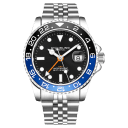Black Dial with Blue/Black Bezel