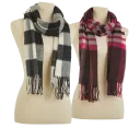 Black/White Plaid or Fuchsia/White/Maroon Plaid